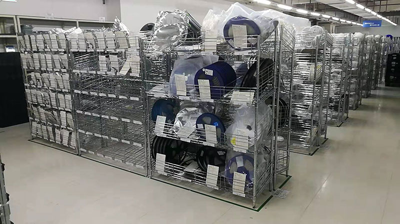 川井承接鐵將軍電子倉庫和生產車間流水線儲物方案